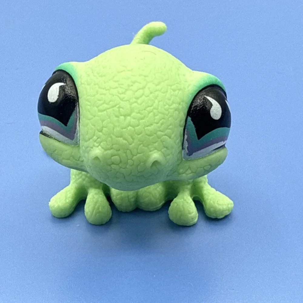 Littlest Pet Shop #751 Gecko‎ Lizard Green With Paisleys LPS